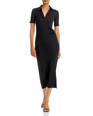 Helmut Lang Retro Ribbed Polo Dress | Bloomingdale's