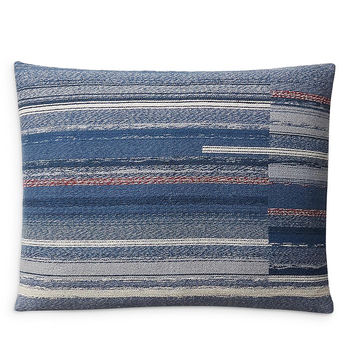 Ralph Lauren Set of White, Grey, Red, and Blue Rustic Throw Pillows