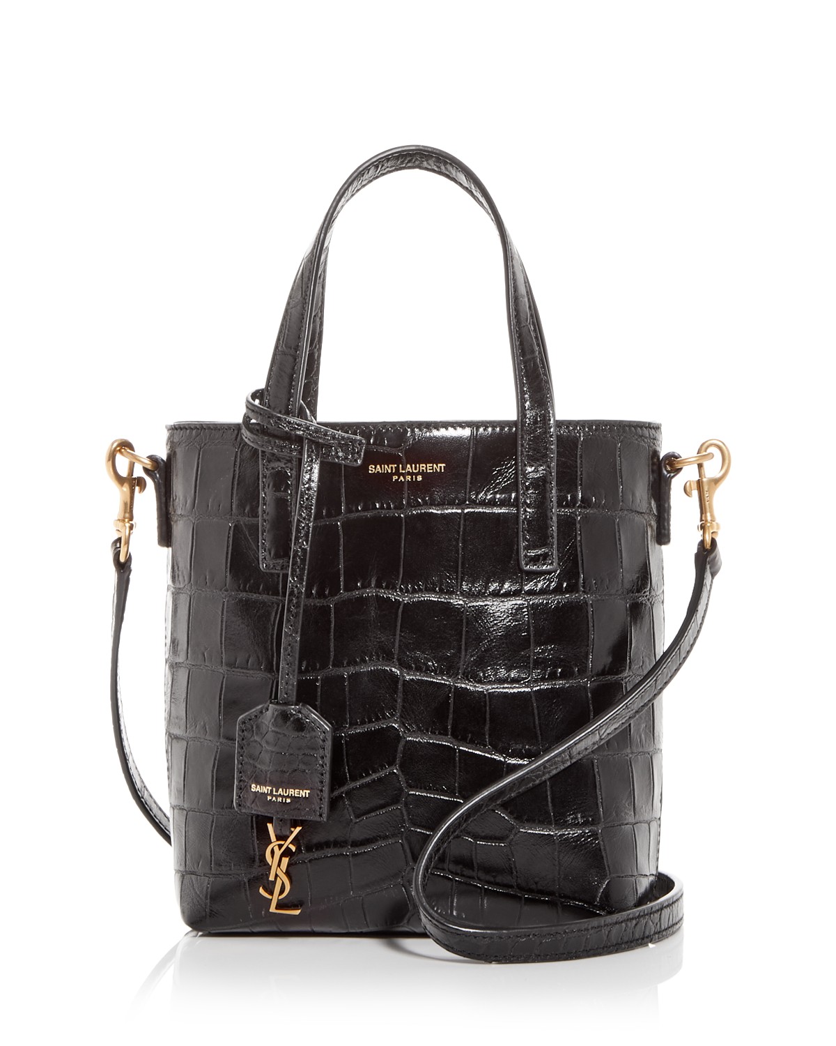 Mini Toy Shopping in Crocodile-Embossed Leather