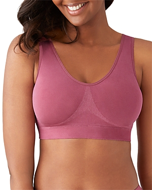 Wacoal B.smooth Wireless Padded Bralette In Rose Wine