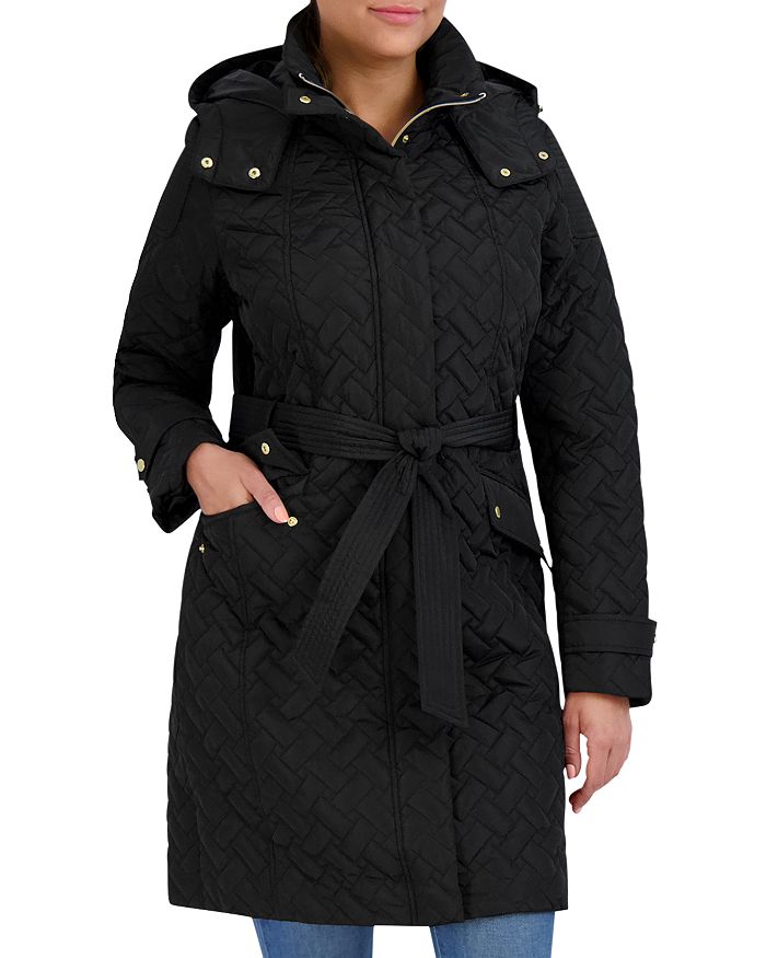 Cole Haan Tie Belt Puffer Jacket Bloomingdale's