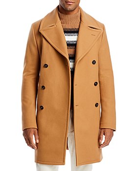 Michael Kors - Wool Blend Regular Fit Double Breasted Peacoat