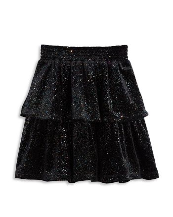 AQUA - Girls' Sparkle Velvet Skirt - Big Kid