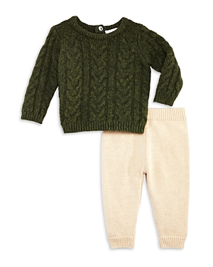 Bloomie's Baby Boys' Cable Top Sweater Set - Baby In Hunter