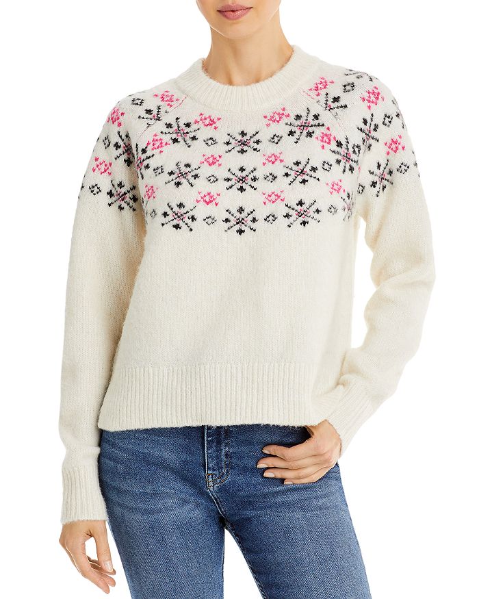 AQUA - Knit Snowflake Sweater - 100% Exclusive