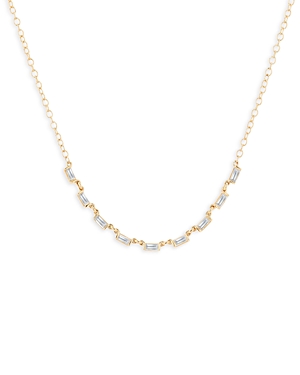 Rachel Reid 14k Yellow Gold Diamond Baguette-cut Collar Necklace, 18
