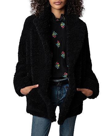 Zadig & Voltaire Fleur Soft Curly Coat | Bloomingdale's