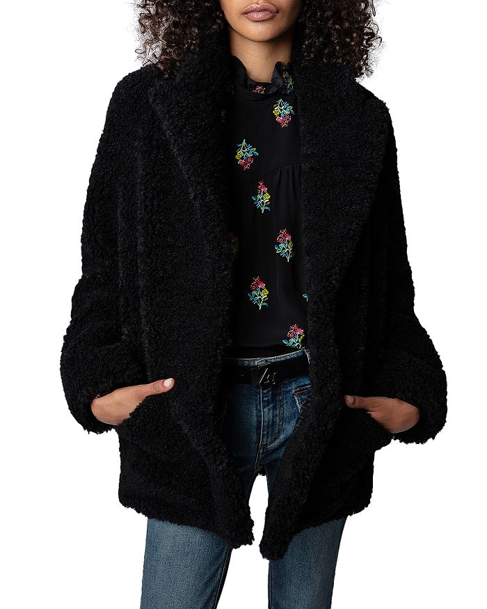 Zadig Voltaire Fleur Soft Curly Coat Bloomingdale s