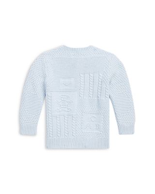 Boys' Contrast Knit Organic Cotton Cardigan - Baby