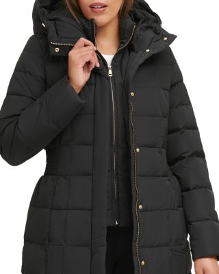 Zip-Front Puffer Coat