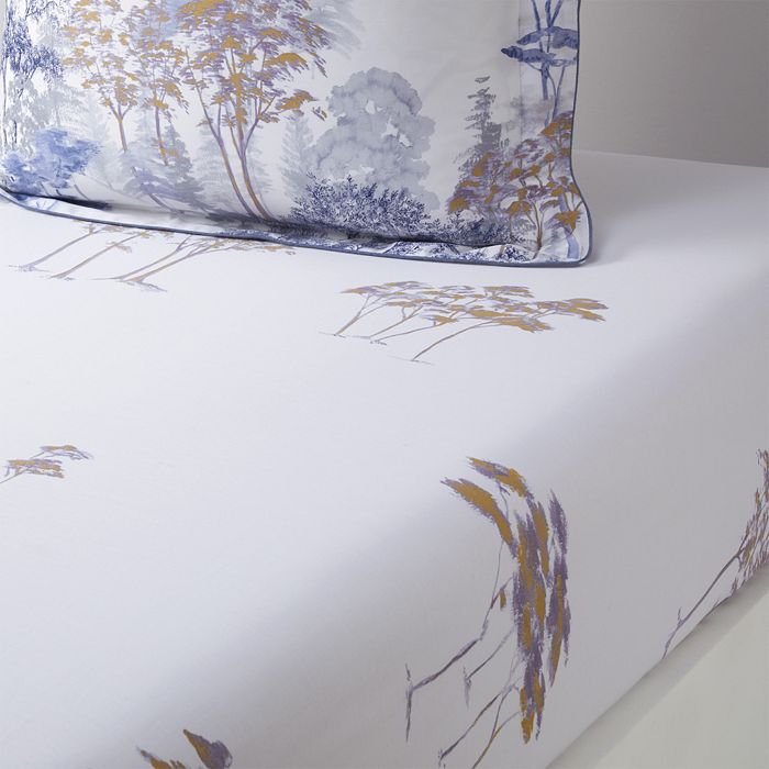 Yves Delorme Boreale Fitted Sheet, California King | Bloomingdale's