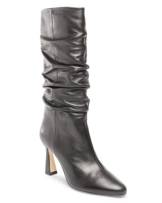 Chelsea Paris - Women's Squeen Ruched High Heel Boots
