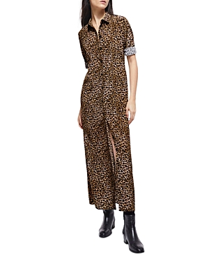 The Kooples Petit Leo Classic Dress In Leopard