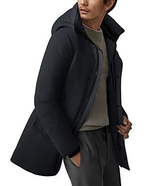 Canada Goose Langford Parka Nylon Down Jacket In Navy