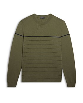 Theory - Arnaud Striped Slim Fit Crewneck Sweater 