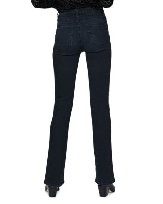 Laurel Canyon High Rise Flare Jeans in Black Willow