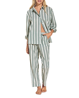 Eberjey Cotton Striped Pajama Set