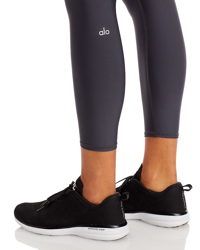 Shop Alo Yoga 7/8 High Waist Airlift Leggings In Anthracite