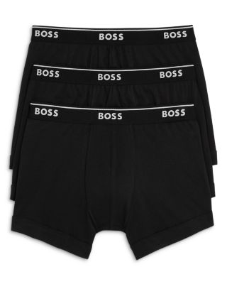 BOSS Bodywear Men's 24 Logo Trunks - Black