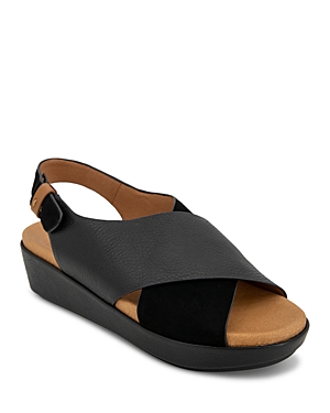 GENTLE SOULS BY KENNETH COLE GENTLE SOULS BY KENNETH COLE WOMEN'S LORI CROSS BAND SLINGBACK SANDALS