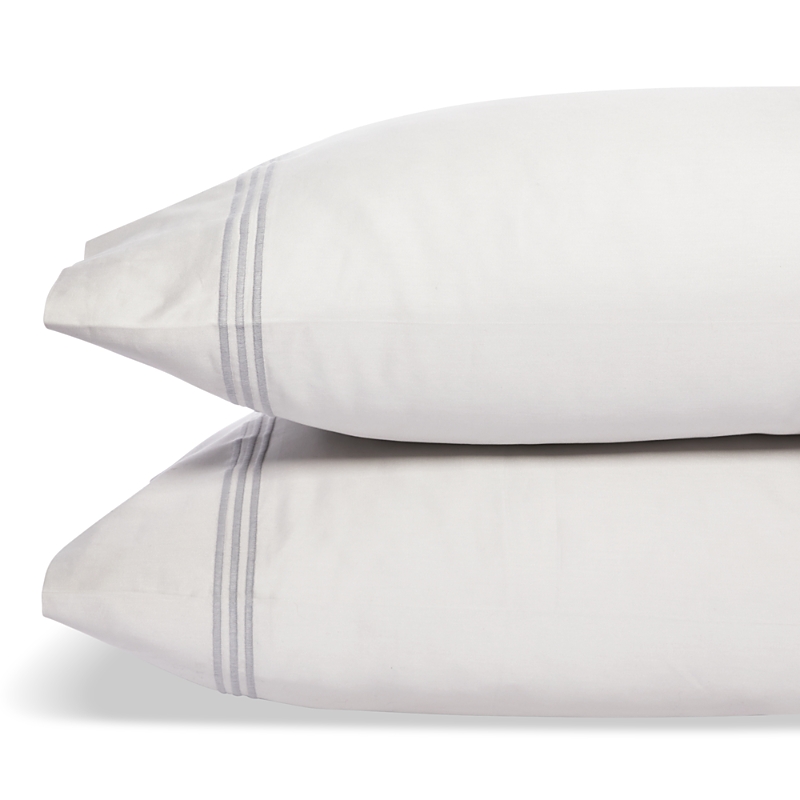 Matouk Bel Tempo Nocturne King Pillowcase, Pair In Silver