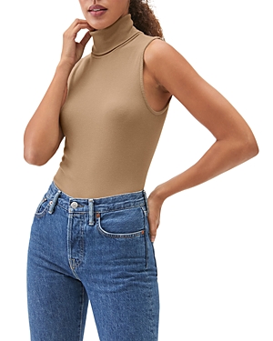 Michael Stars Hillary Sleeveless Turtleneck In Safari