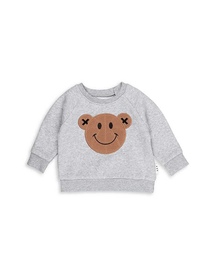 Huxbaby Unisex BBall Bear Fleece Sweatshirt Baby Little Kid
