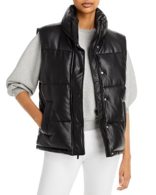 Marc New York Faux Leather Puffer Vest | Bloomingdale's
