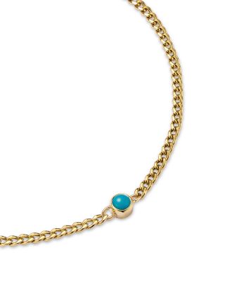 Zoë Chicco - 14K Yellow Gold Bezel Set Turquoise Bracelet