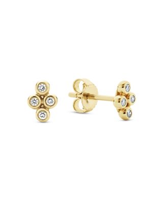 18K Gold KSL Diamond Mini Stud Earrings