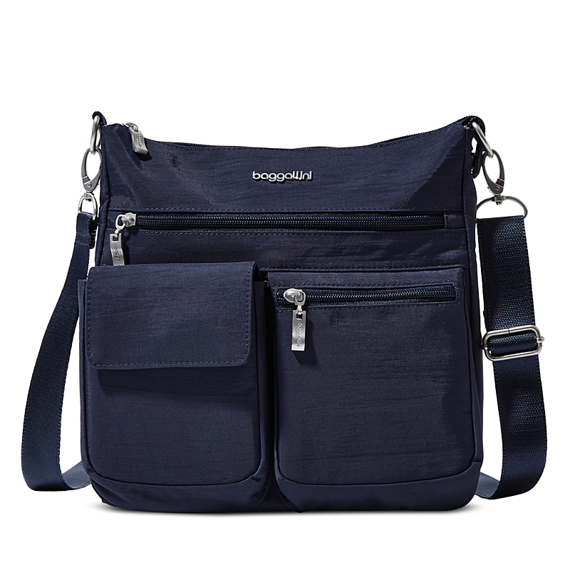 Baggallini Modern Everywhere Slim Crossbody Bag In French Navy