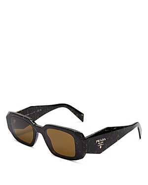 Prada Symbole Square Sunglasses, 49mm In Dark Brown