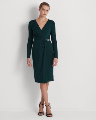 green emerald velvet dress American Living Dress