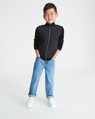 Reiss Boys' Trainer Jr Mixed Media Jacket - Little Kid