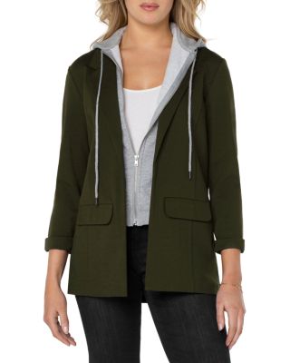 Blazer with hotsell hoodie women's