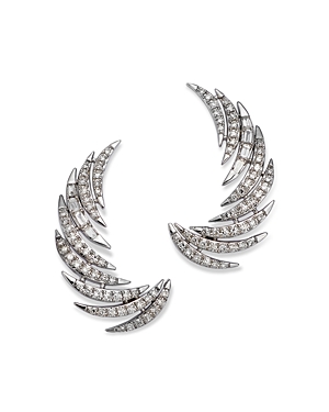 Bloomingdale's Diamond Pave Ear Climbers in 14K White Gold, 0.50 ct. t.w. - 100% Exclusive