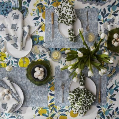 Citrus Garden Round Tablecloth, 90" 