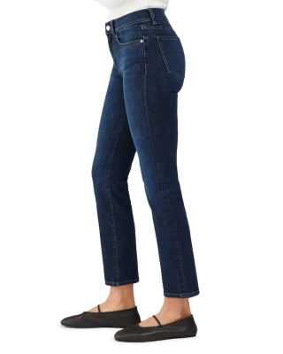 Mara Straight Mid Rise Instasculpt™ Ankle Jeans in India Ink