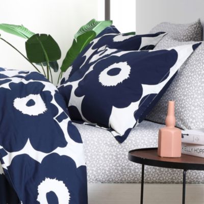 Unikko Blue Comforter Set, King 