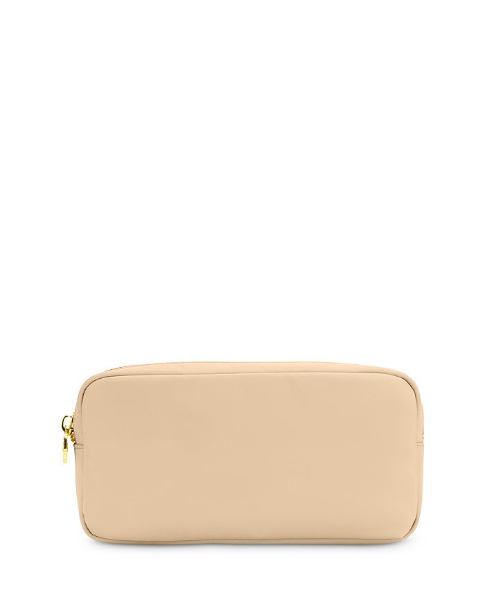 Stoney Clover Lane Classic Small Nylon Pouch In Sand/gold