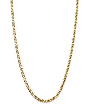 Bloomingdale's Men's Square Franco Link Chain Necklace in 14K Yellow Gold, 24 - 100% Exclusive