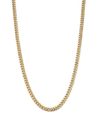 Bloomingdale's Fine Collection - Men's Miami Cuban Link Chain Necklace in 14K Yellow Gold, 24" - Exclusive