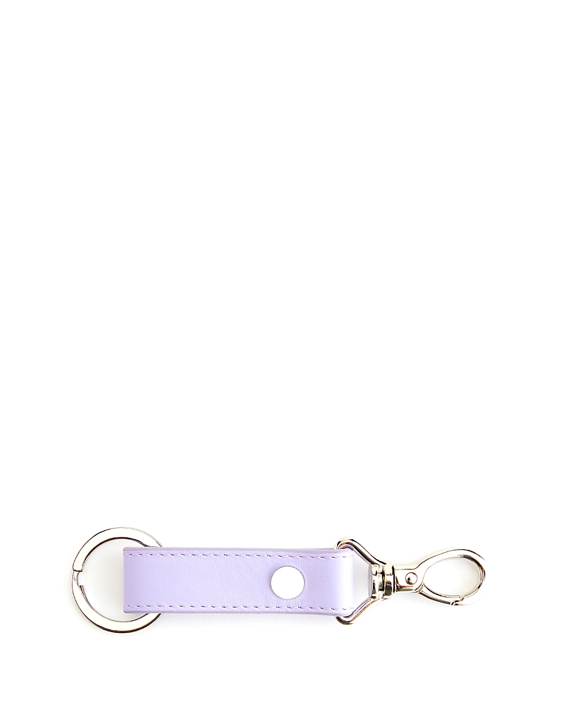 Royce New York Leather Valet Key Chain In Lavender