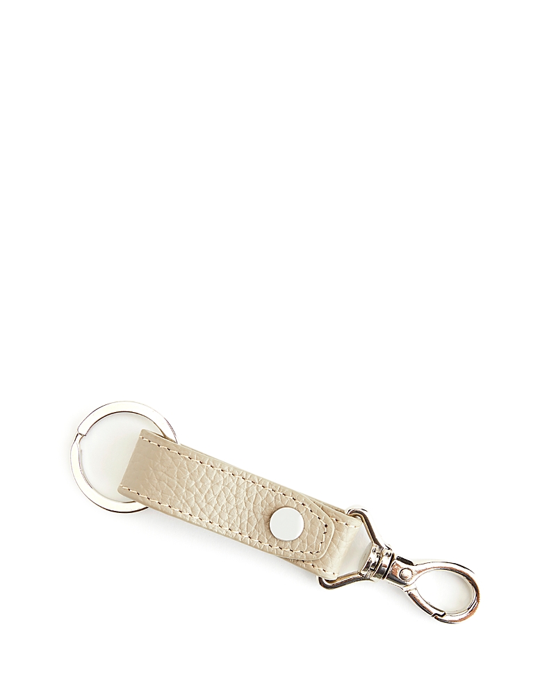 Royce New York Leather Valet Key Chain In Taupe