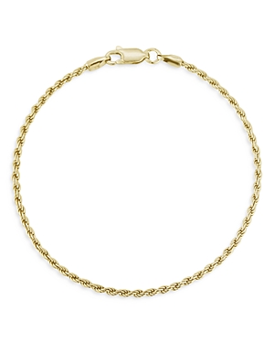 Moon & Meadow 14K Yellow Gold Rope Chain Bracelet