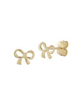 Bloomingdale's - Bow Stud Earrings in 14K Yellow Gold - 100% Exclusive