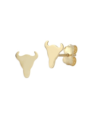 Bloomingdale's Longhorn Stud Earrings in 14K Yellow Gold - 100% Exclusive