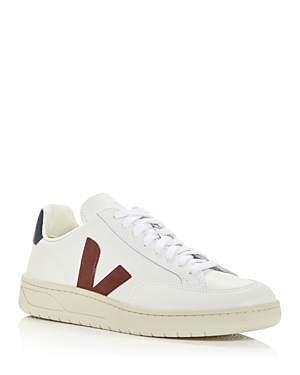 Shop Veja Men's V-12 Low Top Sneakers In Open White