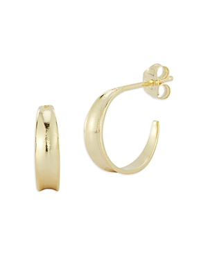 Bloomingdale's Polished Round Concave Huggie Hoop Earrings in 14K Yellow Gold - 100% Exclusive