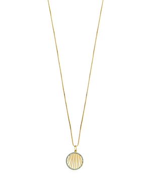 Argento Vivo Stone Pendant Necklace in 14K Gold Plated, 16